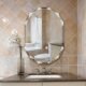 Espejo de tocador de baño sin marco de un solo borde biselado, 30 x 36 pulgadas
