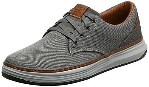 Skechers de lona Moreno Oxford para hombre