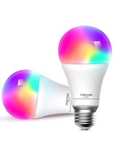 Bombilla inteligente Meross Smart WiFi LED funciona con Alexa