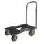 SNAP-LOC 1500 LB All-Terrain Black OPS Push CART with Steel Frame, 6 inch Casters, Push Bar and Optional E-Strap Attachment