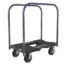SNAP-LOC 1500 LB All-Terrain Black OPS Push CART with Steel Frame, 6 inch Casters, Push Bar and Optional E-Strap Attachment