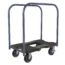 SNAP-LOC 1500 LB All-Terrain Black OPS Push CART with Steel Frame, 6 inch Casters, Push Bar and Optional E-Strap Attachment