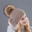 FURTALK Womens Winter Knitted Beanie Hat with Faux Fur Pom Warm Knit Skull Cap Beanie for Women