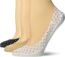 Amazon Brand - Daily Ritual Women’s 3-Pack Lightweight Microfiber Nylon Liner Socks, Black/White 6
