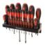 Magnetic Screwdriver Set 18 PCS, XOOL Professional Cushion Grip 9 Phillips and 7 Flat Head Tips Screwdriver Non-Slip for Repair Home Improvement Craft