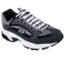 Skechers Sport Men's Stamina Nuovo Cutback Lace-Up Sneaker,Charcoal/Black,10.5 M US
