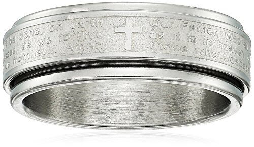 Anillo giratorio para hombre chapado en oro de 18 quilates