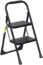 Step Ladder EFFIELER,2 Step Stool Ergonomic Folding Step Stool with Wide Anti-Slip Pedal 430 lbs Sturdy Step Stool for Adults Multi-Use for Household, Kitchen，Office Step Ladder Stool (Matte Black)