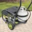 Sun Joe SJG4100LP-TV1 Portable Propane Generator, Push-Button Electric + Recoil Start, Power Cooling System, 4100 Starting Watt, 3300 Running Watt, 24V 2.0-Ah Battery and Charger