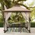 Sunjoy Gazebo de 9.5 x 9.5 pies con techo de toldo de 2 niveles