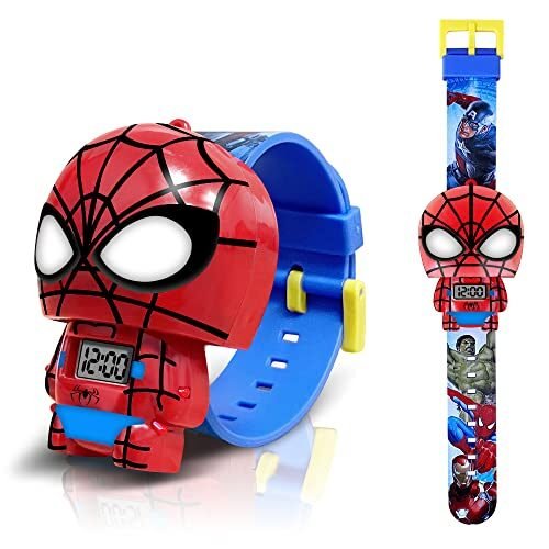 Reloj de superhéroe para niños, reloj digital para niños