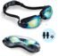 Swim Goggles Swimming Goggles No Leaking with Nose Clip, Earplugs and Case