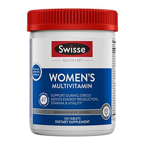 Swisse Multivitamínico diario para mujeres | 47 vitaminas, antioxidantes y minerales + adaptógenos