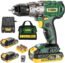 TECCPO Power Drill, Cordless Drill with Battery and Charger(2000mAh), 530 In-lbs, 24+1 Torque Setting, 0-1700RPM Variable Speed, 33pcs Accessories Drill Set, Drill with 1/2