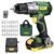 Taladro inalámbrico / controlador 20 V Max, TECCPO profesional 60 Nm Power Drill