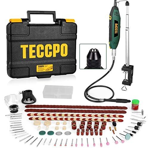 Herramienta giratoria TECCPO actualizada 1,8 amperios, 10000-40000RPM