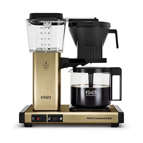 Technivorm Moccamaster 53936 KBGV – Cafetera de latón cepillado de 10 tazas