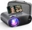 TENKER WiFi Bluetooth Projector, 9500L Native 1080P Projector 4k Support, 300‘’ Full HD Outdoor Projector Support Zoom/Sleep Timer, Mini Video Projector Compatible w/Phone/Laptop/PC/DVD/TV