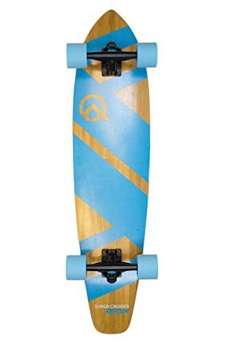 Skaeboard Remix Aqua Blue Bamboo and Maple Deck The Super Cruiser de 36 pulgadas