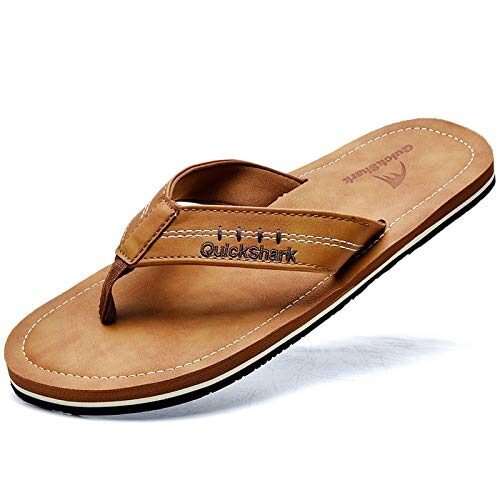 Quickshark Sandalias de cuero para hombre