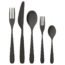 Matte Black Silverware Set, Satin Finish 20-Piece Stainless Steel Flatware set, Tableware Cutlery Set Service for 4, Utensils for Kitchens, Dishwasher Safe