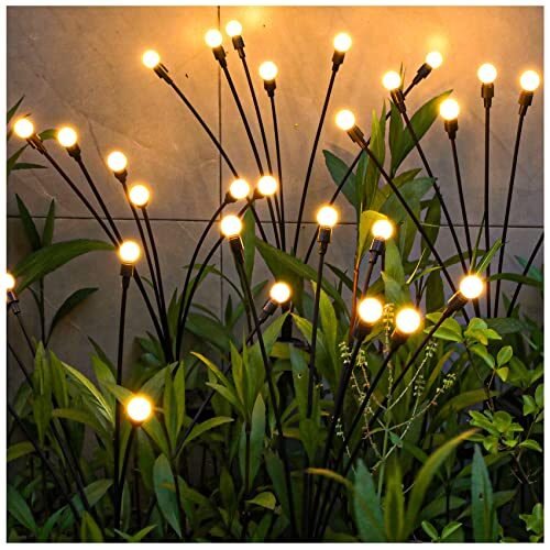 TONULAX Luces solares de jardín, luz solar oscilante, balanceo por el viento