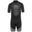 Mens 3mm Shorty Wetsuit, Premium Neoprene Front Zip Short Sleeve Diving Wetsuit Snorkeling Surfing (Shorty Wetsuit Black, XL)