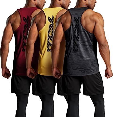 TSLA – Camisetas deportivas sin mangas para hombre