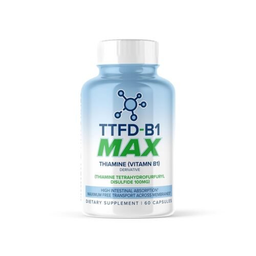 TTFD – B1 Max – Tiamina Vitamina B1 TTFD – 100 mg – (Disulfuro de tiamina tetrahidrofurfurilo)