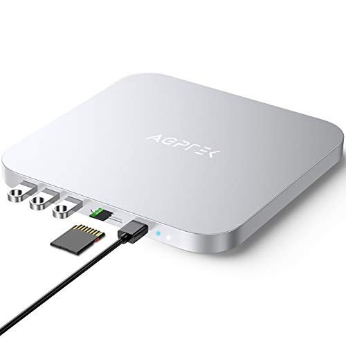 AGPTEK USB-C – Estación de acoplamiento y soporte para Mac Mini