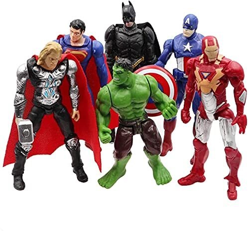 Ultimate Superhero Toy Juego de 6 figuras de acción de los mejores héroes