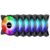 upHere Paquete de 6 ventiladores RGB direccionables de 5 V, 4.724 in