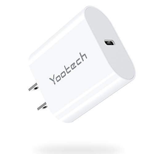 Yootech – Cargador USB C de 20 W USB C de pared compatible con iPhone