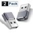 Basesailor USB C Female to USB Male Adapter 2 Pack,Type A Charger Converter for Apple iWatch Watch Series 7 8 SE,iPhone 11 12 13 14 Plus Pro Max,AirPods iPad Air 4 5 Mini 6,Samsung Galaxy S20 S21 S22