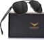 Aviator Sunglasses for Men Polarized Women-mxnx UV Protection Lightweight Driving Fishing Sports Mens Sunglasses MX208-(Gun Frame/Black Lens)