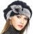 VECRY Gorro de invierno con boina francesa 100 % lana