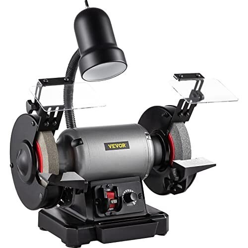 VEVOR Molinillo de banco de 6 pulgadas, motor de 750 W 1 HP