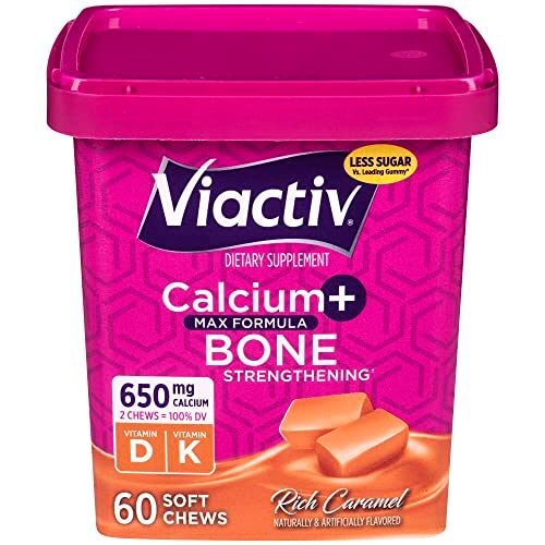 Viactiv Suplemento de calcio + vitamina D3 masticables suaves