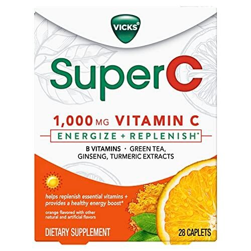 Vicks Suplemento dietético Super C Energize + Replenish con vitamina C