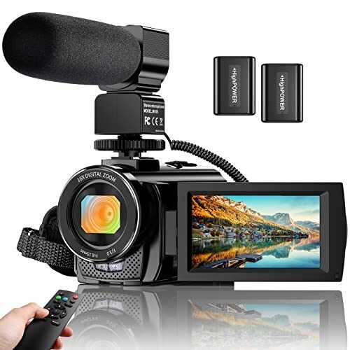 Videocámara digital de YouTube Vlogging Grabadora FHD 1080P 24.0MP 3.0 pulgadas