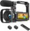 WZX Video Camera Camcorder, Full HD 1080P 30FPS 36MP 16X Digital Zoom Digital Camera,IR Night Vision Vlogging Camera, YouTube Camera with External Microphone, Lens Hood, Stabilizer, Remote Control