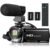 Videocámara VideoSky Cámara de vlogging para YouTube Full HD 1080P 24MP 30FPS