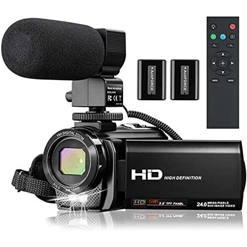 Videocámara VideoSky Cámara de vlogging para YouTube Full HD 1080P 24MP 30FPS