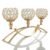 VINCIGANT – Candelabro de 3 brazos, color dorado y plateado