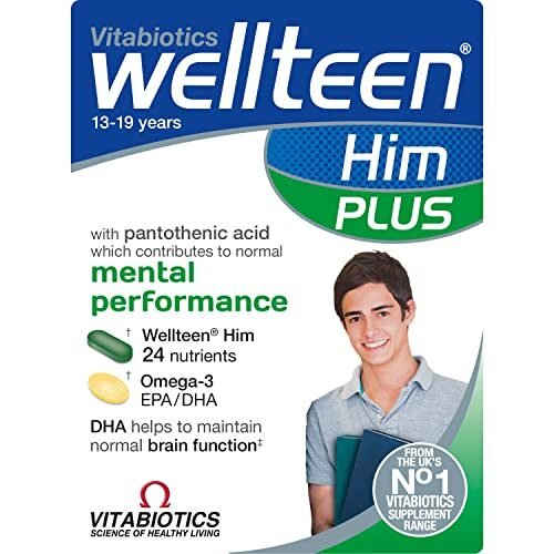 wellteen por Vitabiotics Él Plus tabletas & Cápsulas x 28