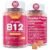 Vitamina B12 10000 mcg (metil B12) gomitas con vitamina D3, vitamina B9 folato