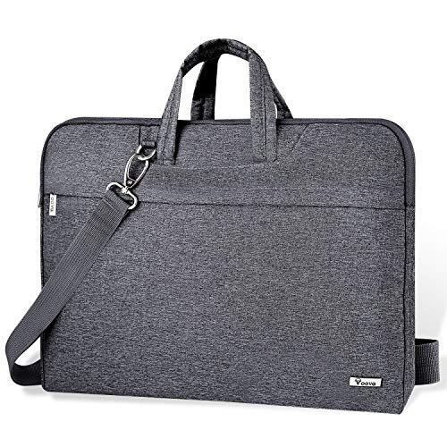 Voova – Bolso de hombro para laptop de 14, 15, 15.6, 17, y 17.3 pulgadas