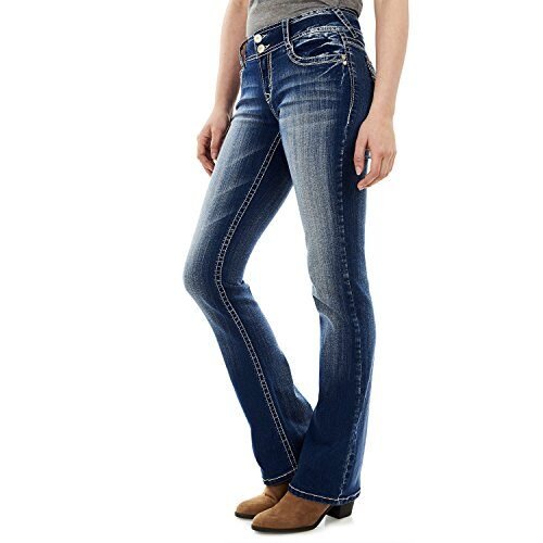 WallFlower Luscious Curvy Bootcut Mid-Rise Insta Stretch Juniors Jeans para mujer