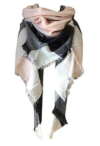 Wander Agio – Bufanda envolvente con diseño a cuadros o triangular para mujer