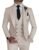 Traje de 3 piezas para hombre, ajuste ajustado, con un botón